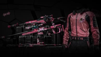 Get the exclusive pink themed skins!