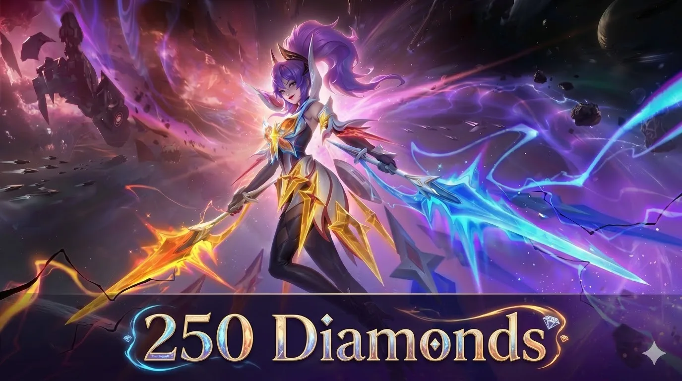 MLBB Galactic Starhawk 250 Diamonds recharge event task pack for Malaysia